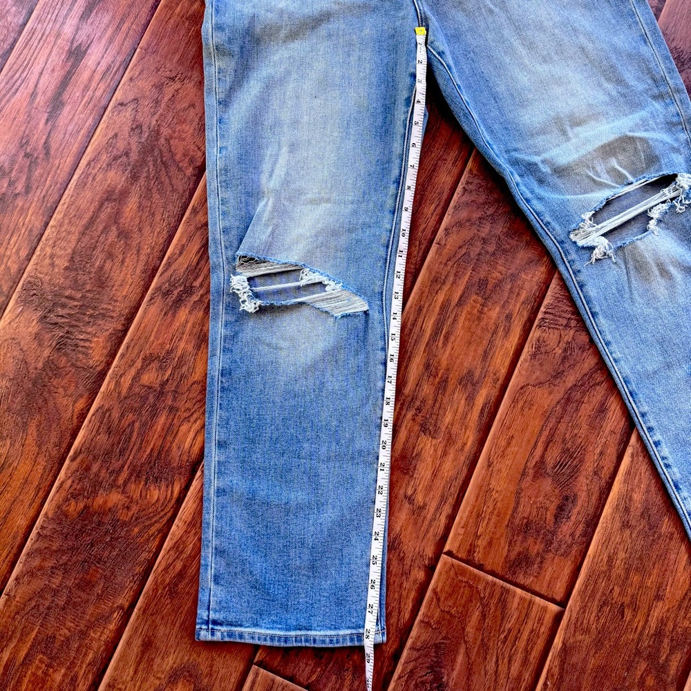 Rolla’s original High Rise Straight Jeans in Distressed Vintage Blue Size 33 NWT - Picture 7 of 9